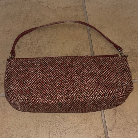 Chic Red and Brown Women's Shoulder Bag - Picture 4 of 5